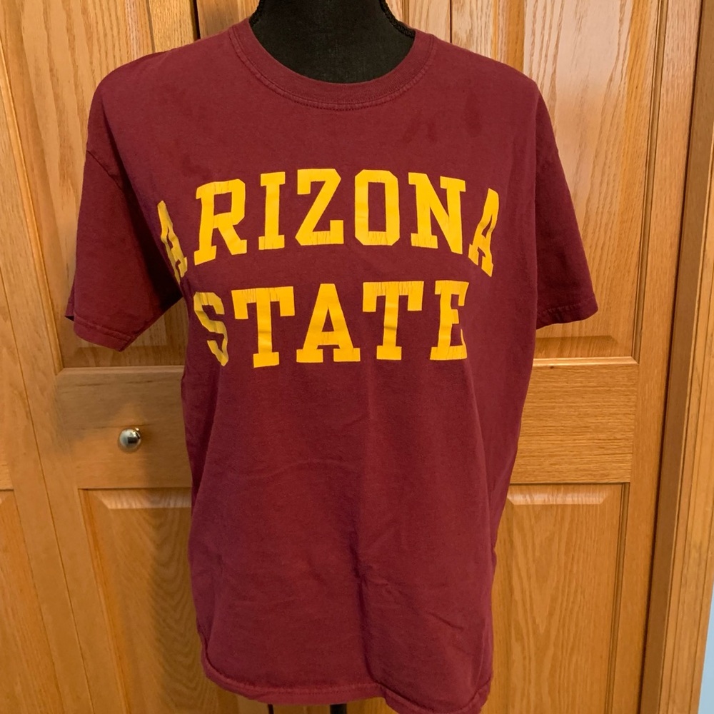 Arizona State ASU Maroon & Gold Tee Size M